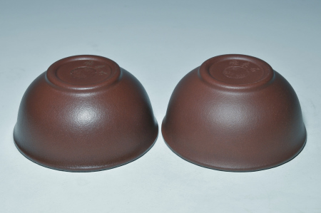 圓之月茶碗f~【飛來石】的泡養前後對照圖